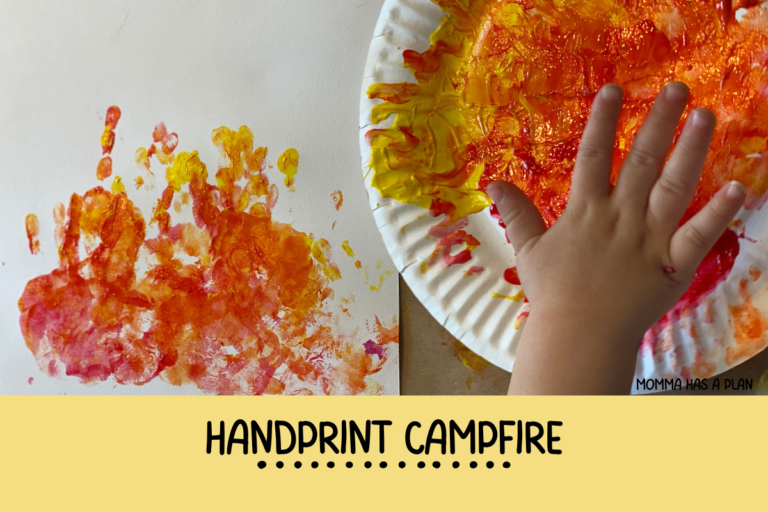 Handprint Campfire Craft, A Fun Keepsake Project