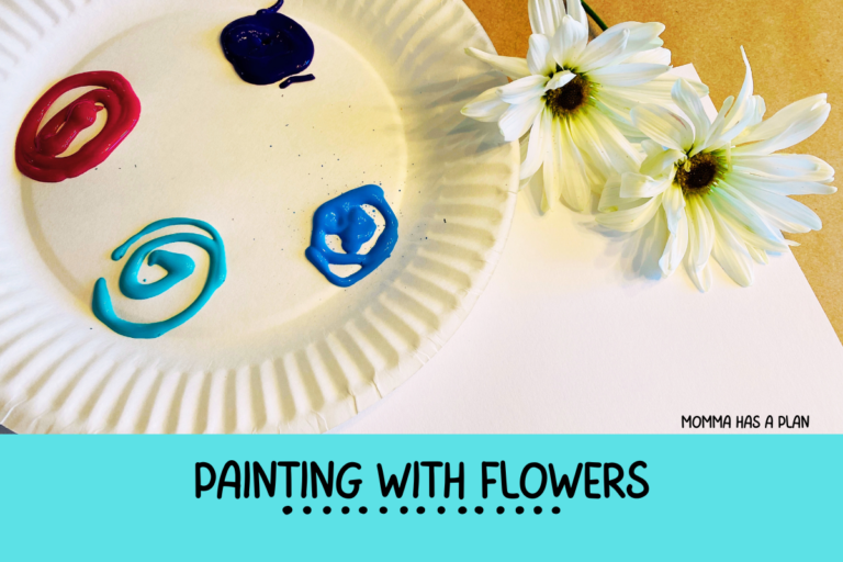 Painting With Flowers: Spring Process Art Fun For Toddlers