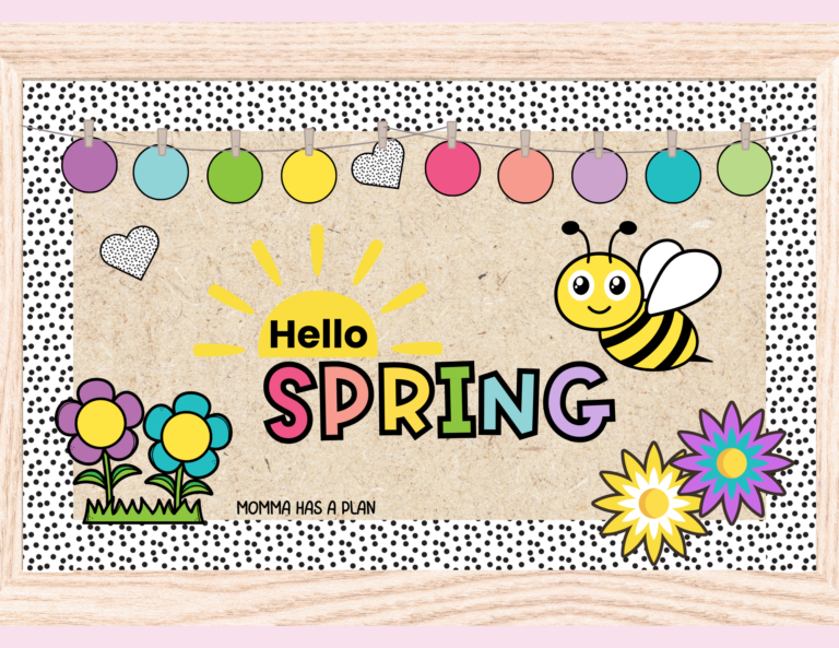 Hello Spring Bulletin Board -free printable!