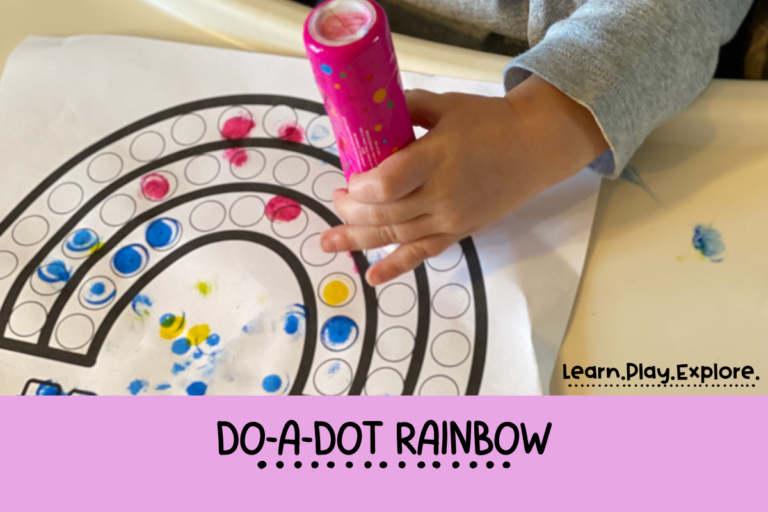 Do-A-Dot Rainbow -With Free Printable