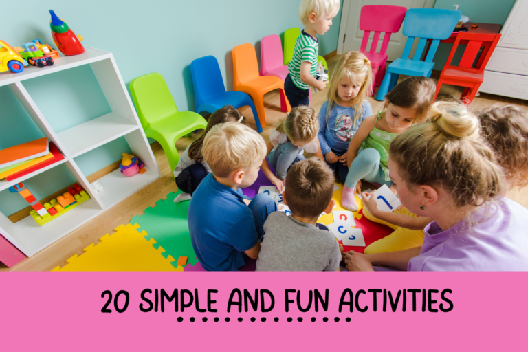 20 Fun and Simple Activities for Toddlers and Preschoolers