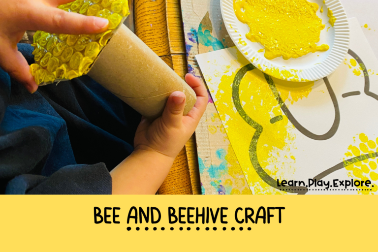 Bee and Beehive Craft with free template